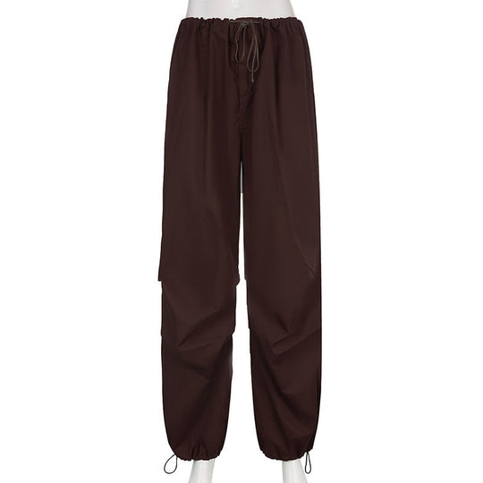 Streetwear Jogger Baggy Hose Lose Weites Bein Damen Punk Jogginghose