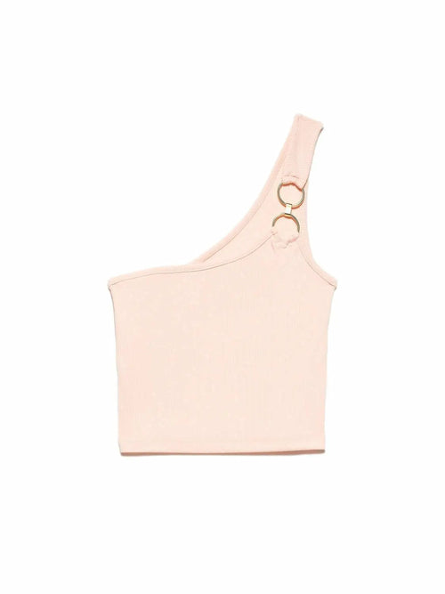 One Shoulder Crop Top