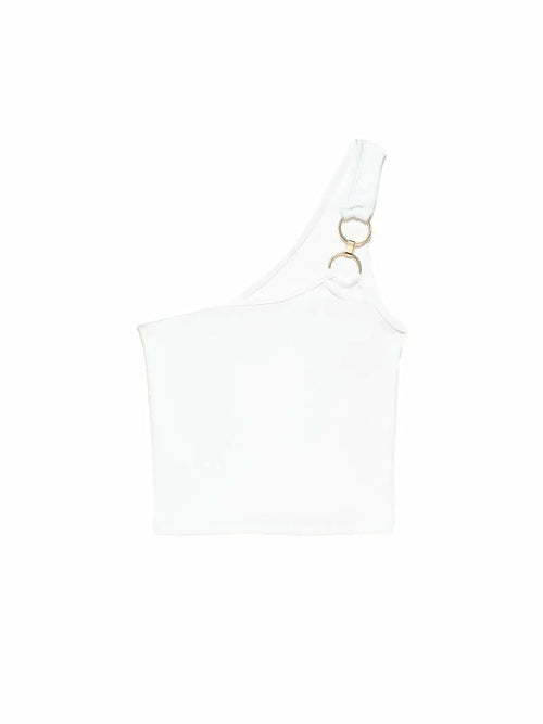 One Shoulder Crop Top