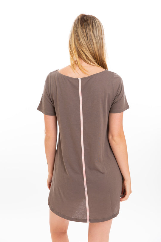 VESTIDO CAMISETA MUJER DE ALGODÓN ORGÁNICO PIMA 