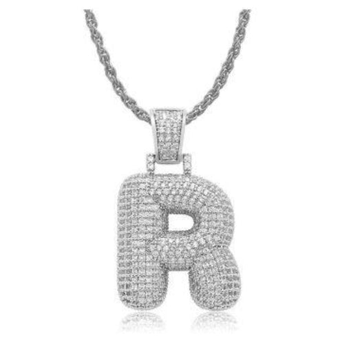 PIPE Rhodium HH Bubble Letter | D916511