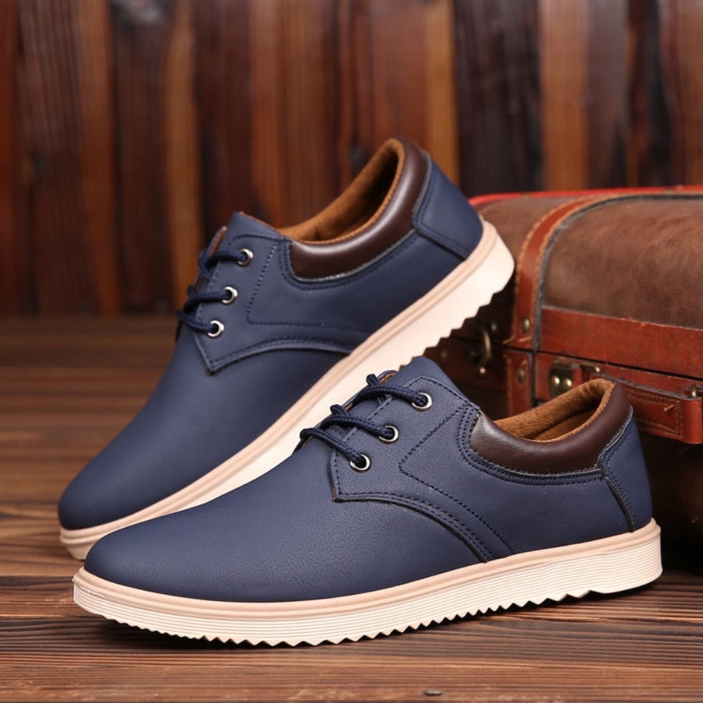 Lässige flache Oxford-Sneaker für Herren