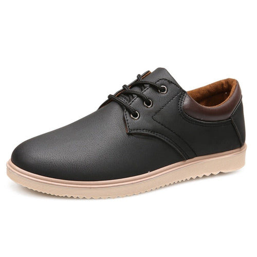 Lässige flache Oxford-Sneaker für Herren