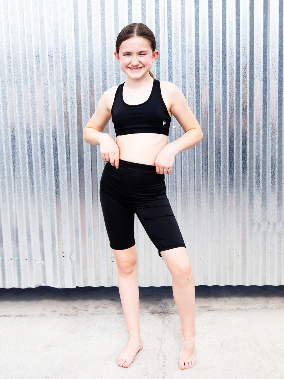 TESSA ACTIVE BIKE SHORTS MIT HOHER TAILLE | Limeapple