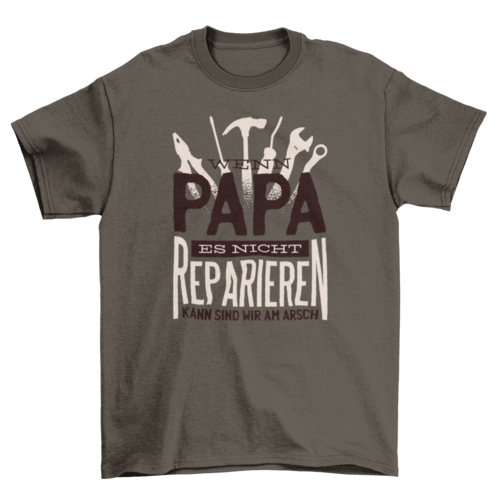 Papa repariert es T-Shirt