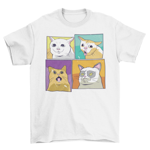 Meme cats t-shirt