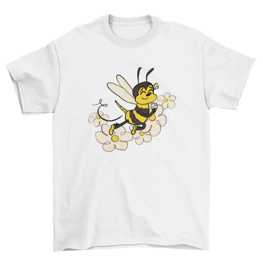 Cute bee t-shirt design