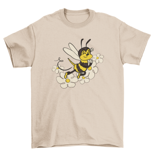 Cute bee t-shirt design