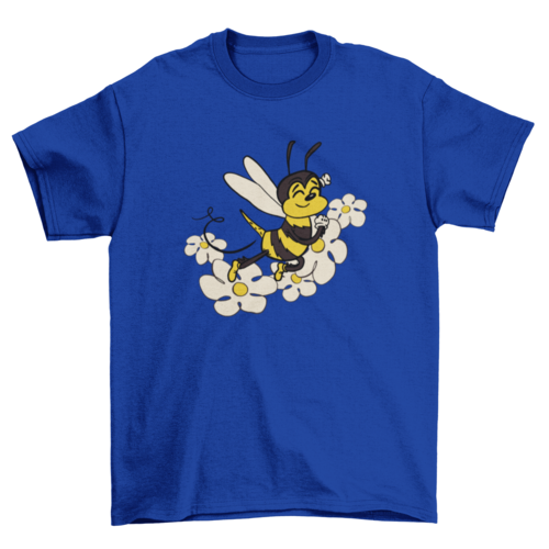 Cute bee t-shirt design