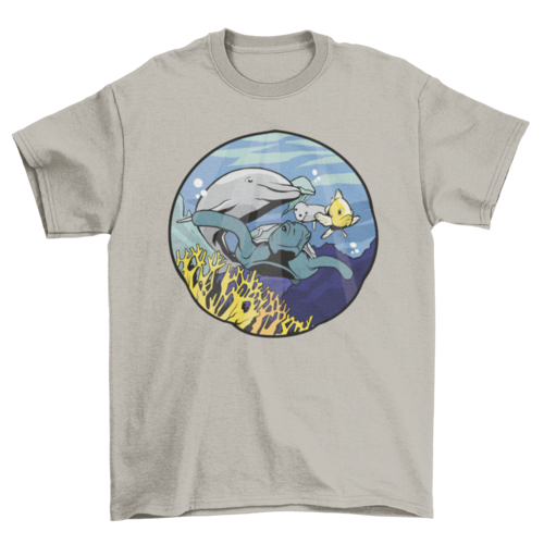 Submarine animals t-shirt