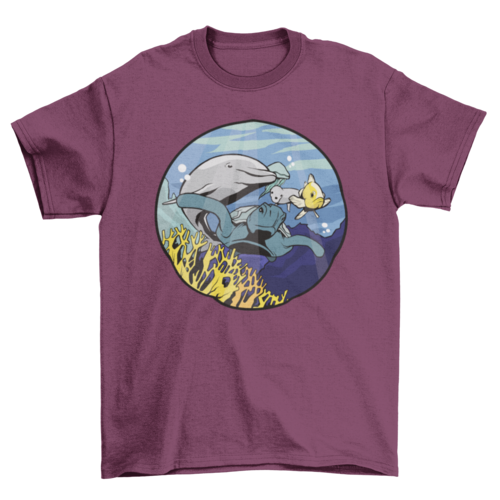 Submarine animals t-shirt