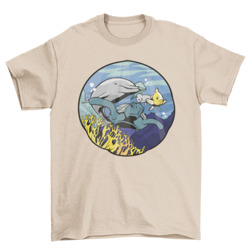 Submarine animals t-shirt