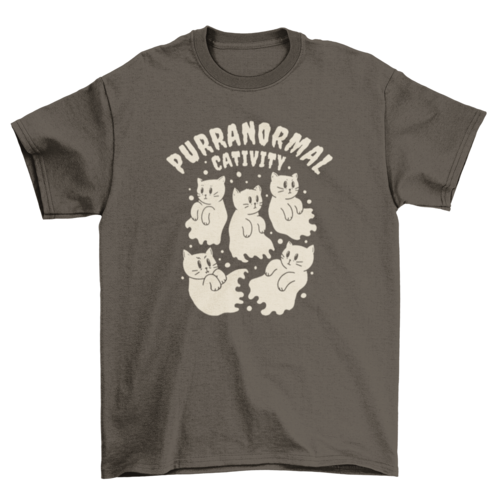 Purranormal Cativity-Katzen-T-Shirt