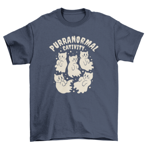 Purranormal Cativity-Katzen-T-Shirt