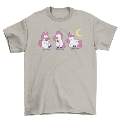 Unicorn creature cartoon t-shirt