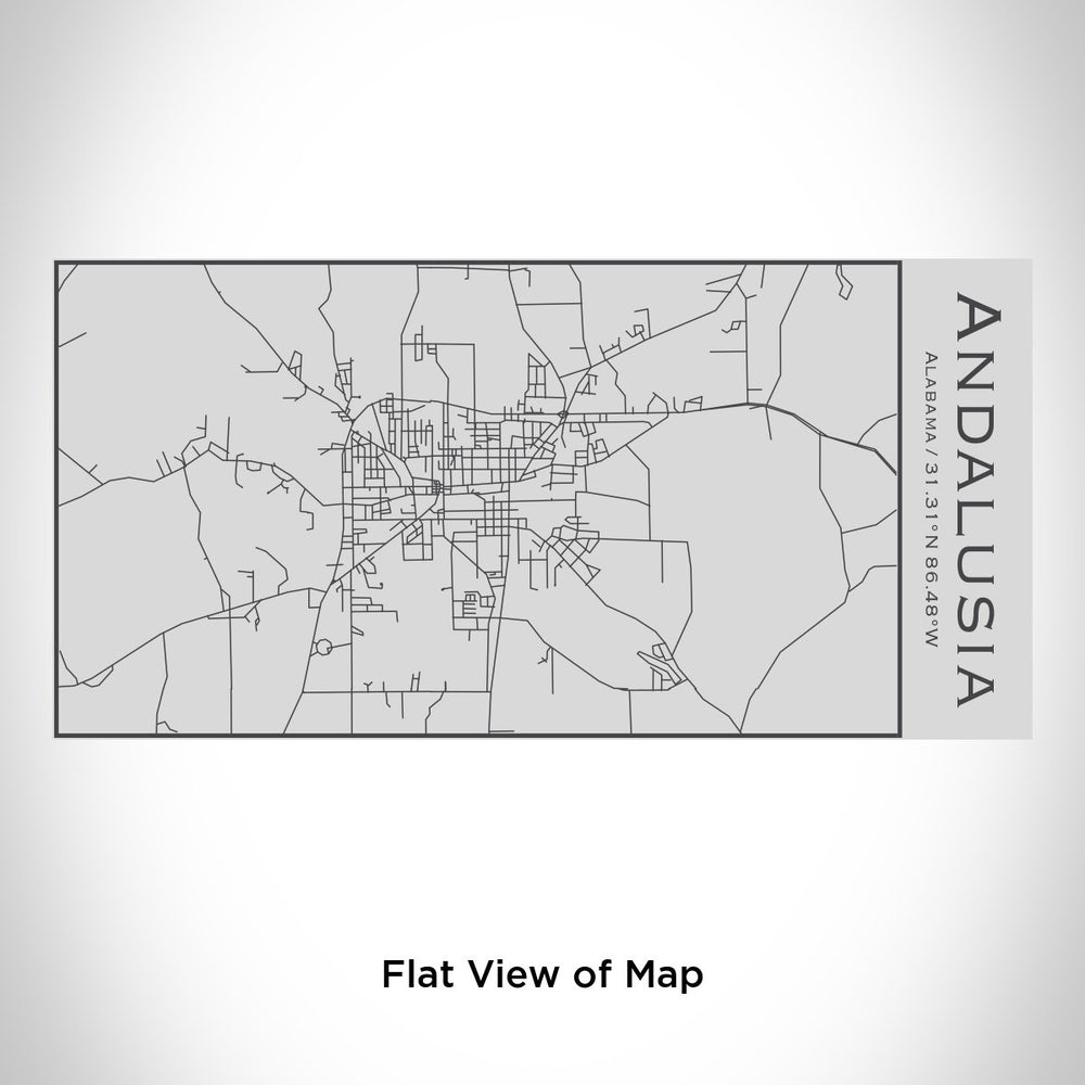 Andalusia - Alabama Map Insulated Bottle