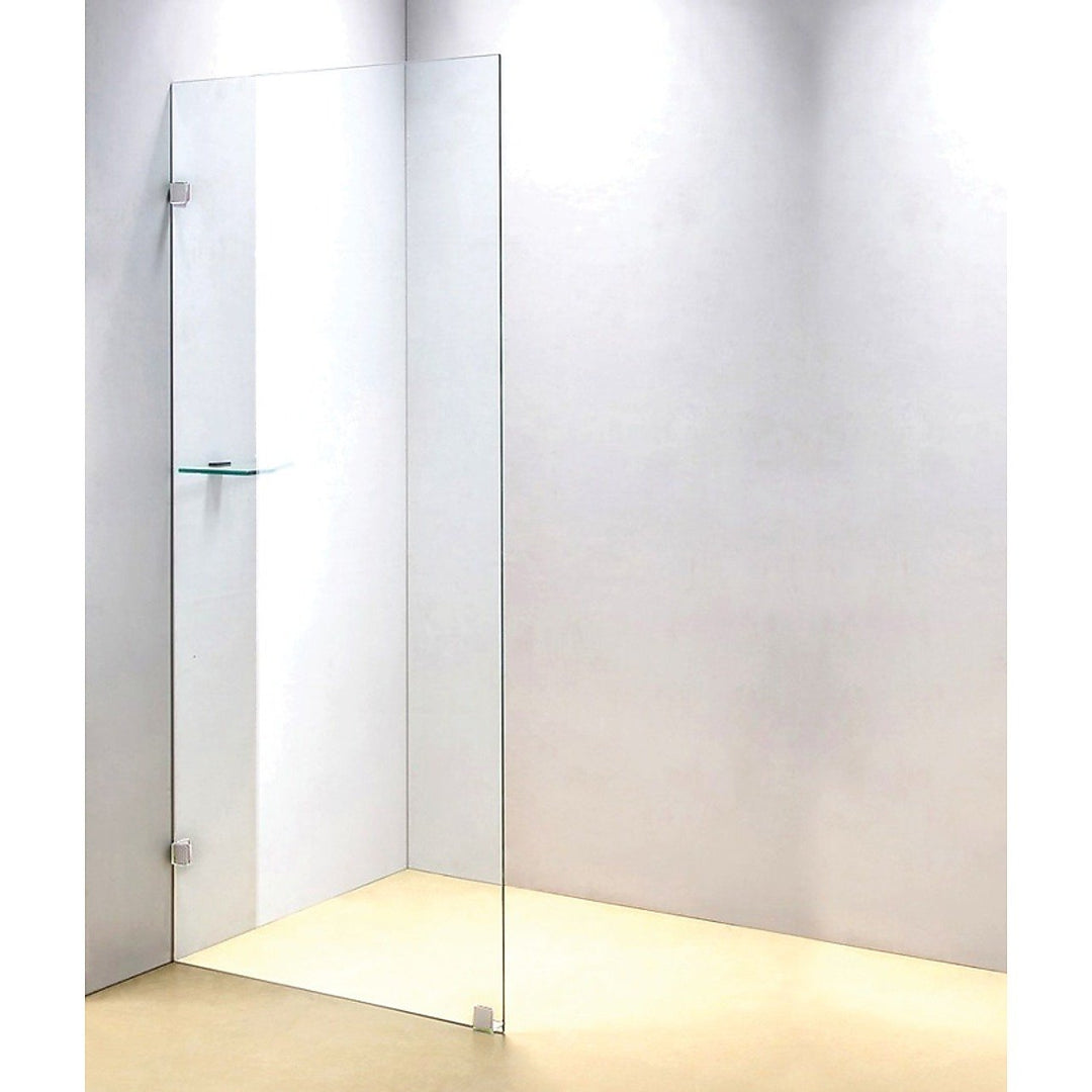 70 x 210 cm rahmenlose 10 mm Sicherheitsglas-Duschwand CHROM