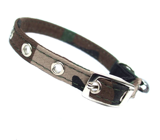 Army Canvas Cat Collar