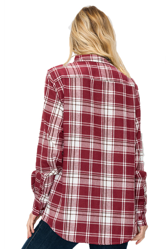 Oversize Boyfriend Plaid Checkered Flannel