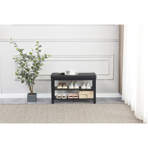 Bedroom storage bench with shelf shoes bench Shoes Shelf