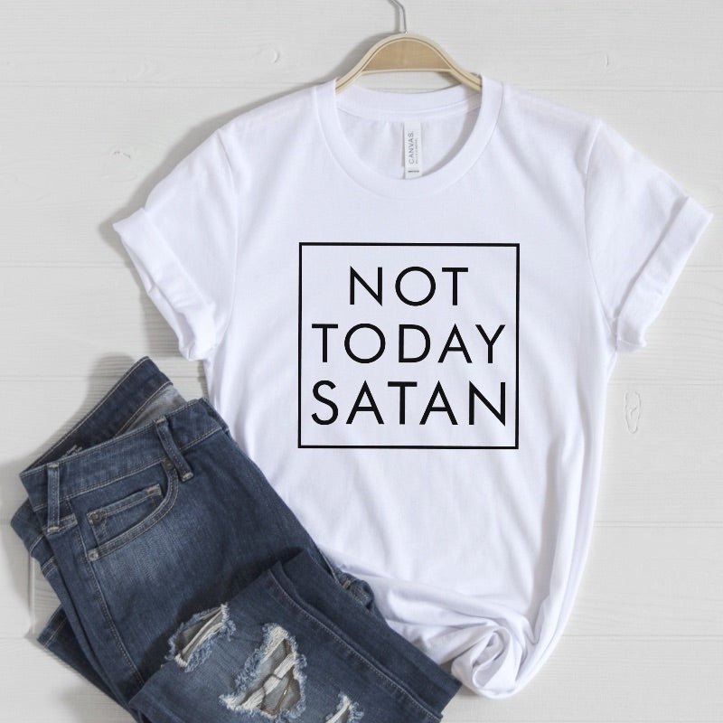 Not Today Satan Shirt, Not Today Satan, Religious Shirt