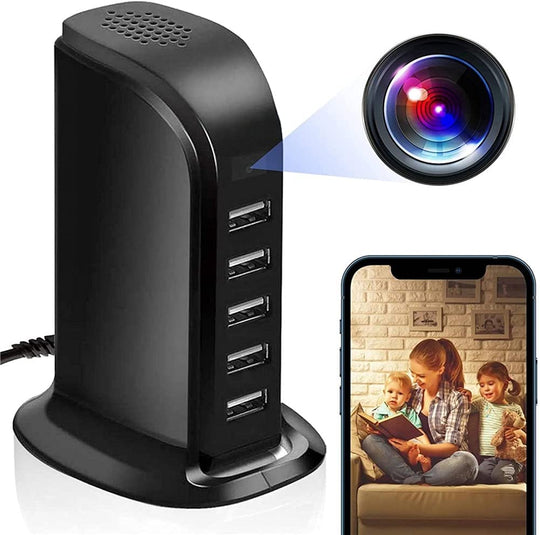 Enchufe USB Wifi Mini cámara Cargador inteligente 1080P Cámara de seguridad para el hogar