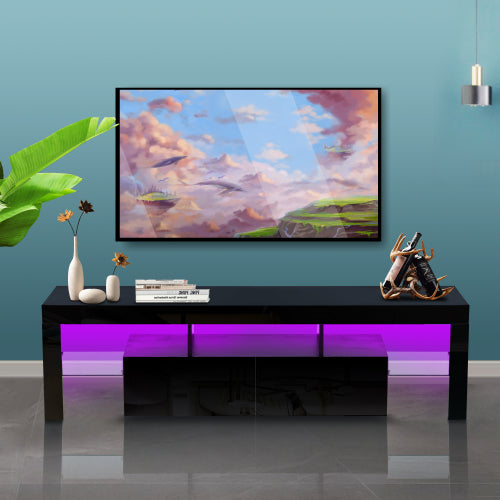 Morden TV Stand with LED Light