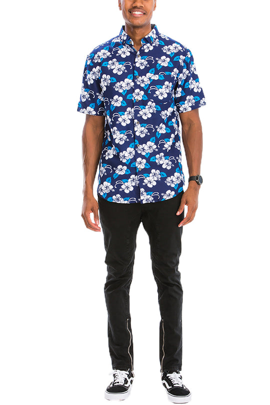 HAWAIIANISCHES BUTTON-DOWN-HEMD