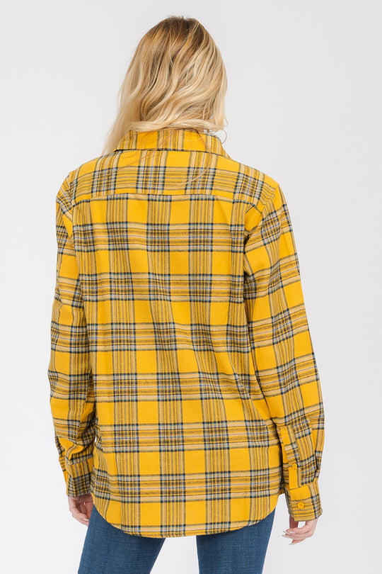 Oversize Boyfriend Plaid Checkered Flannel