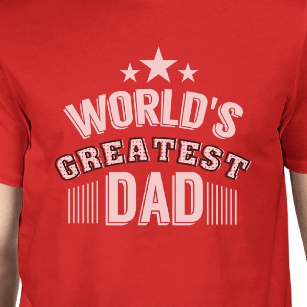 World's Greatest Dad Mens Crew Neck Cotton Shirt