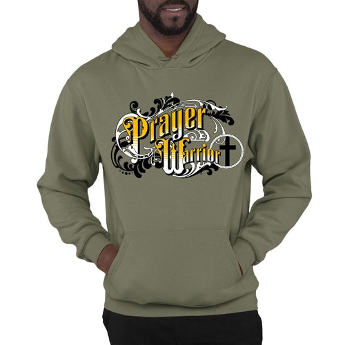 Herren Kapuzenpullover Prayer Warrior Christian Inspiration, S6