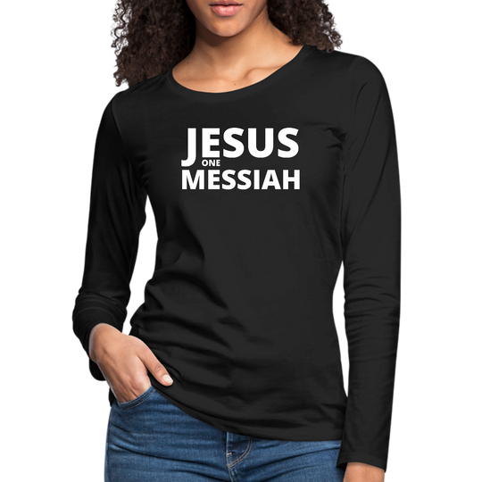 Damen Langarm-T-Shirt Jesus, ein Messias, christliche Inspiration