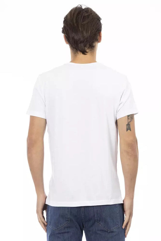 Trussardi Action T-Shirt aus weißer Baumwolle