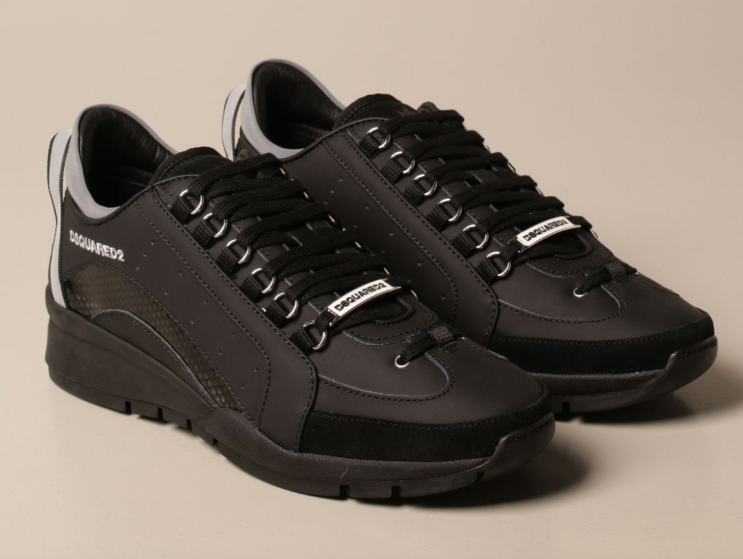 Dsquared² Black Leather Sneaker