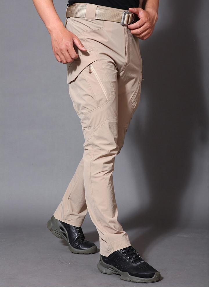 Pantalones tácticos ligeros de verano, pantalones Cargo impermeables para hombres,