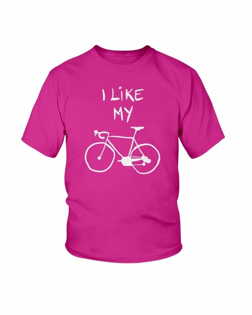 Me gusta mi bicicleta- Arte conceptual - Camiseta juvenil Unisex 