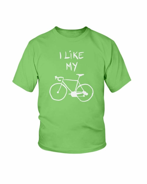 Me gusta mi bicicleta- Arte conceptual - Camiseta juvenil Unisex 