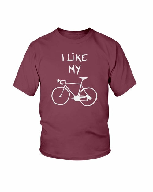 Me gusta mi bicicleta- Arte conceptual - Camiseta juvenil Unisex 