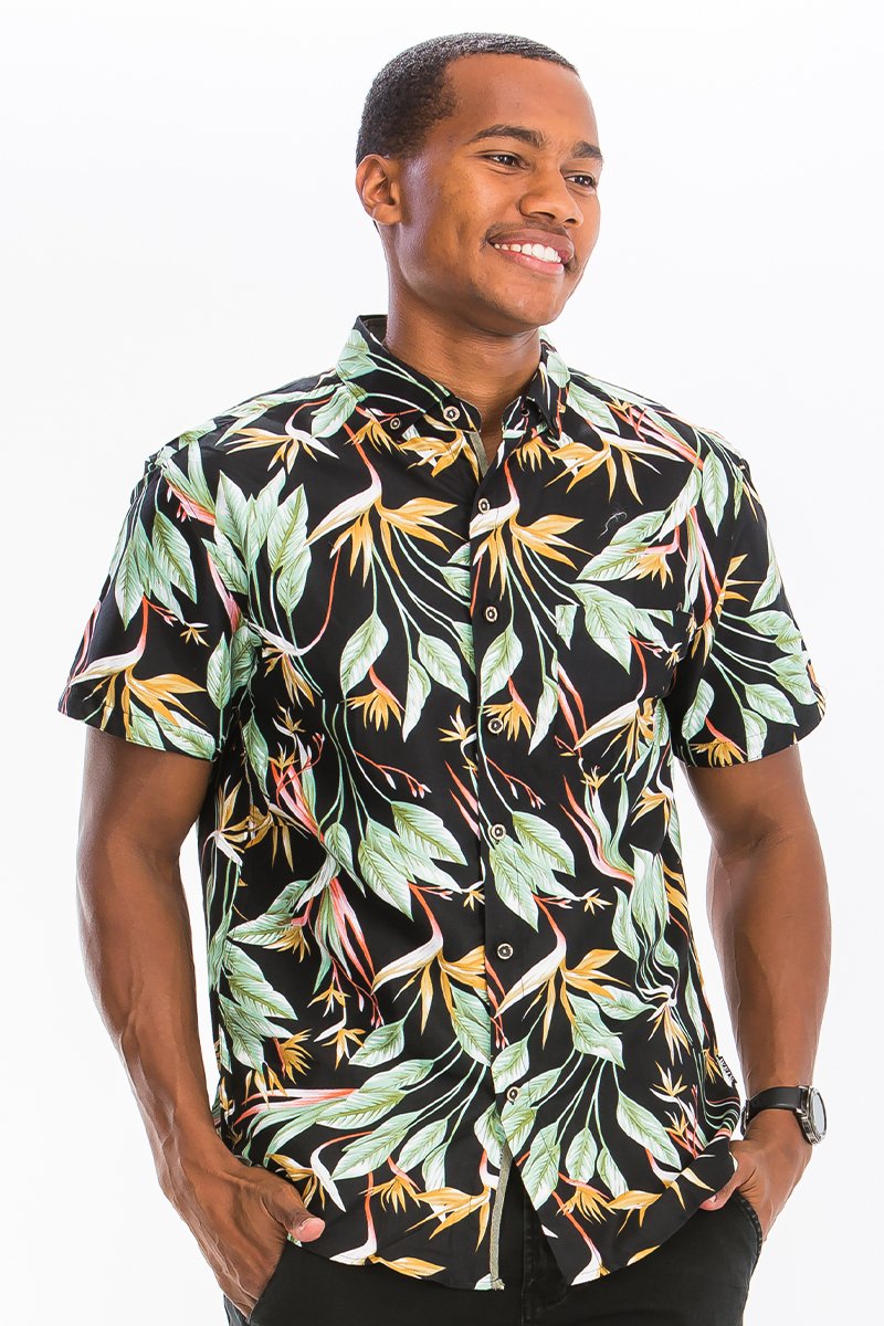 HAWAIIANISCHES BUTTON-DOWN-HEMD